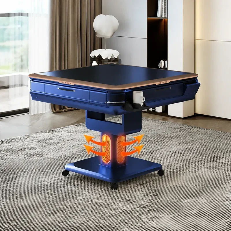 Fully Automatic Folding Mahjong Table Electric Roller Coaster Style Home Use Compact Design for Game Room Entertainment
