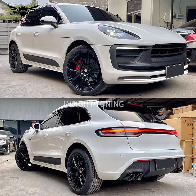 ملحقات بلاستيكية PP 95B.1 95B.2 إلى 95B.3 مصدات تصميم Led المصباح الذيل بوابة بوديكيت لـ Macan 95B 14-21 طقم الجسم #6