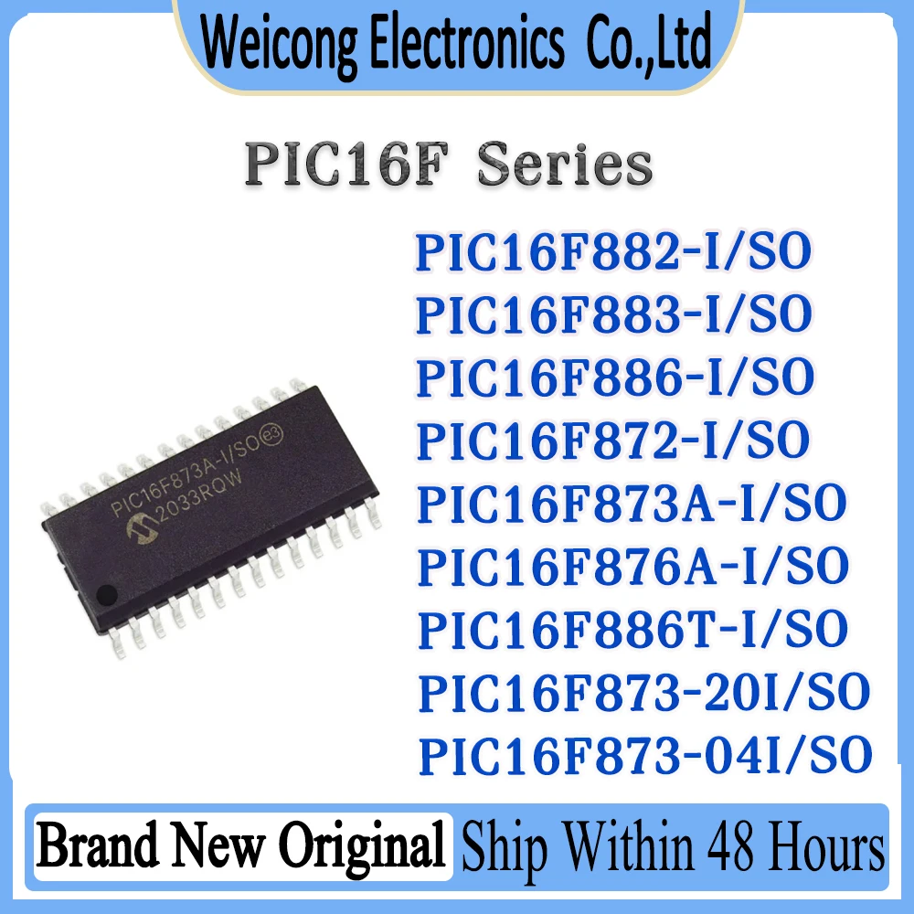 

PIC16F882-I/SO PIC16F883 PIC16F886 PIC16F872 PIC16F873A PIC16F876A PIC16F886T PIC16F873-20 PIC16F873-04 PIC16F873 IC Chip SOP-28