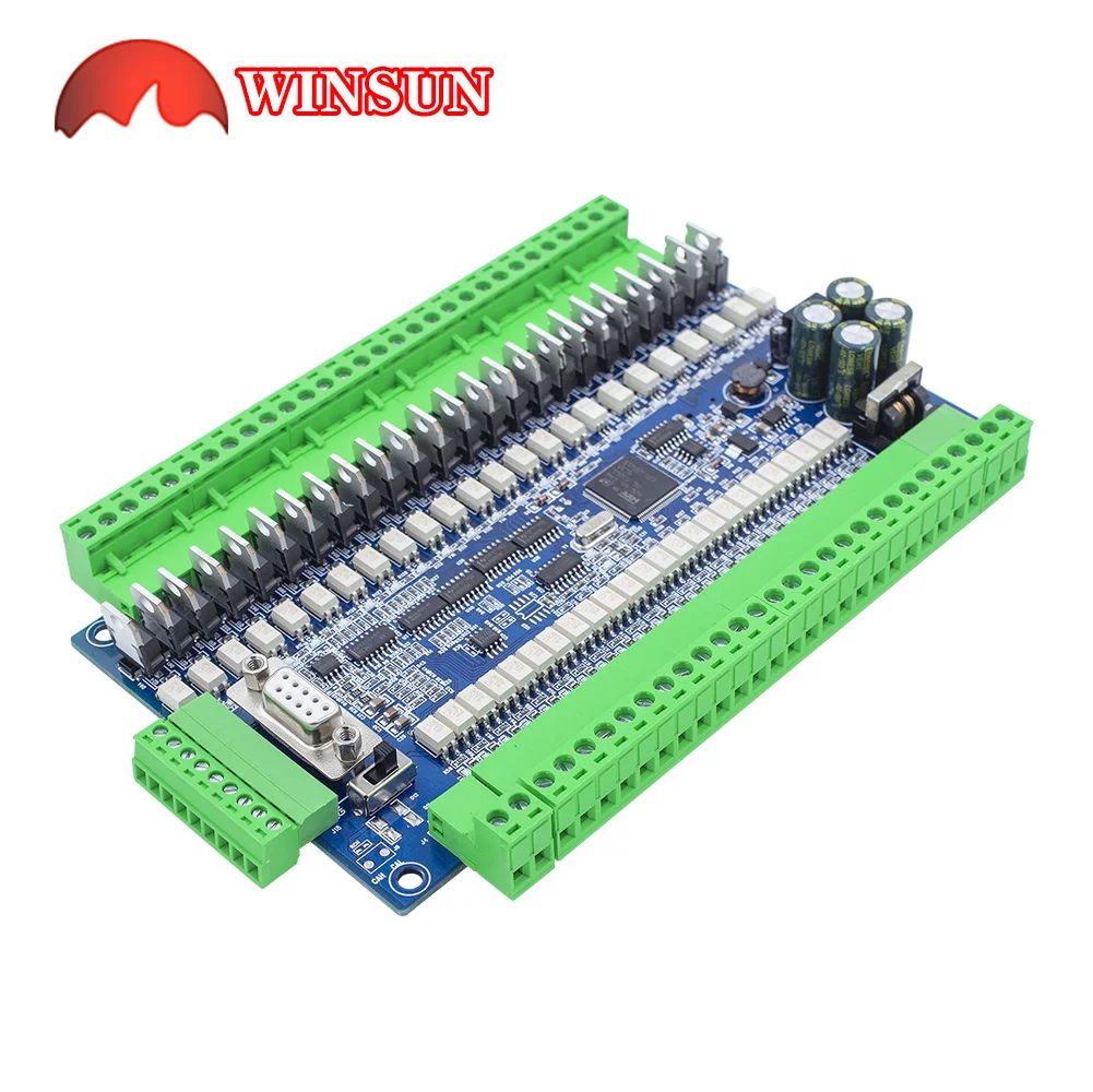 Imagem -03 - Rtc Modbus Rtu Compatiable Fx1n 2n 24 Entrada 24 Transistor Saída Analógico Entrada Saída Plc Controlador Fx3u48mt Rs485