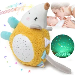 ASWJ Baby Sleep Soothers For Sleeping Portable White Noise Sound Machine Night Light Projector Baby Lullaby Stuffed Animal Toy