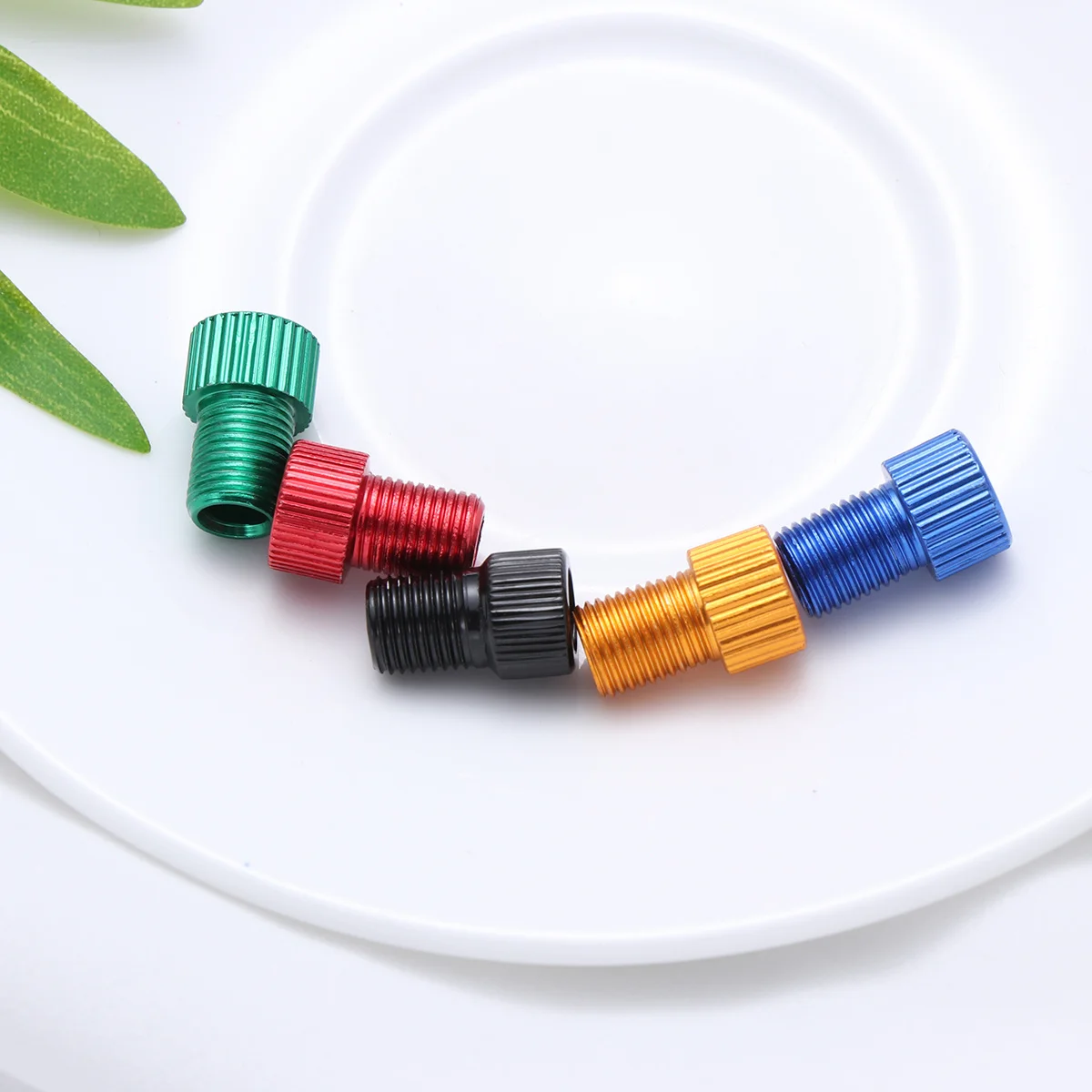 

5pcs Aluminum Alloy To Adapter Bike Pump Converter Valve Roadbike Mountain Bicycle Air Compressor Tool For