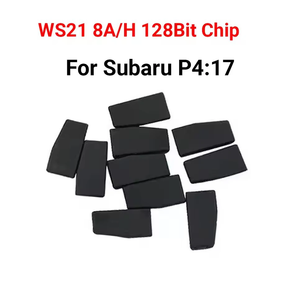 

KEYECU 10 шт. углеродные чипы транспондера послепродажного обслуживания WS21 8A/H 128 бит P4: 00 00 17 17 для дистанционных ключей автомобиля Subaru