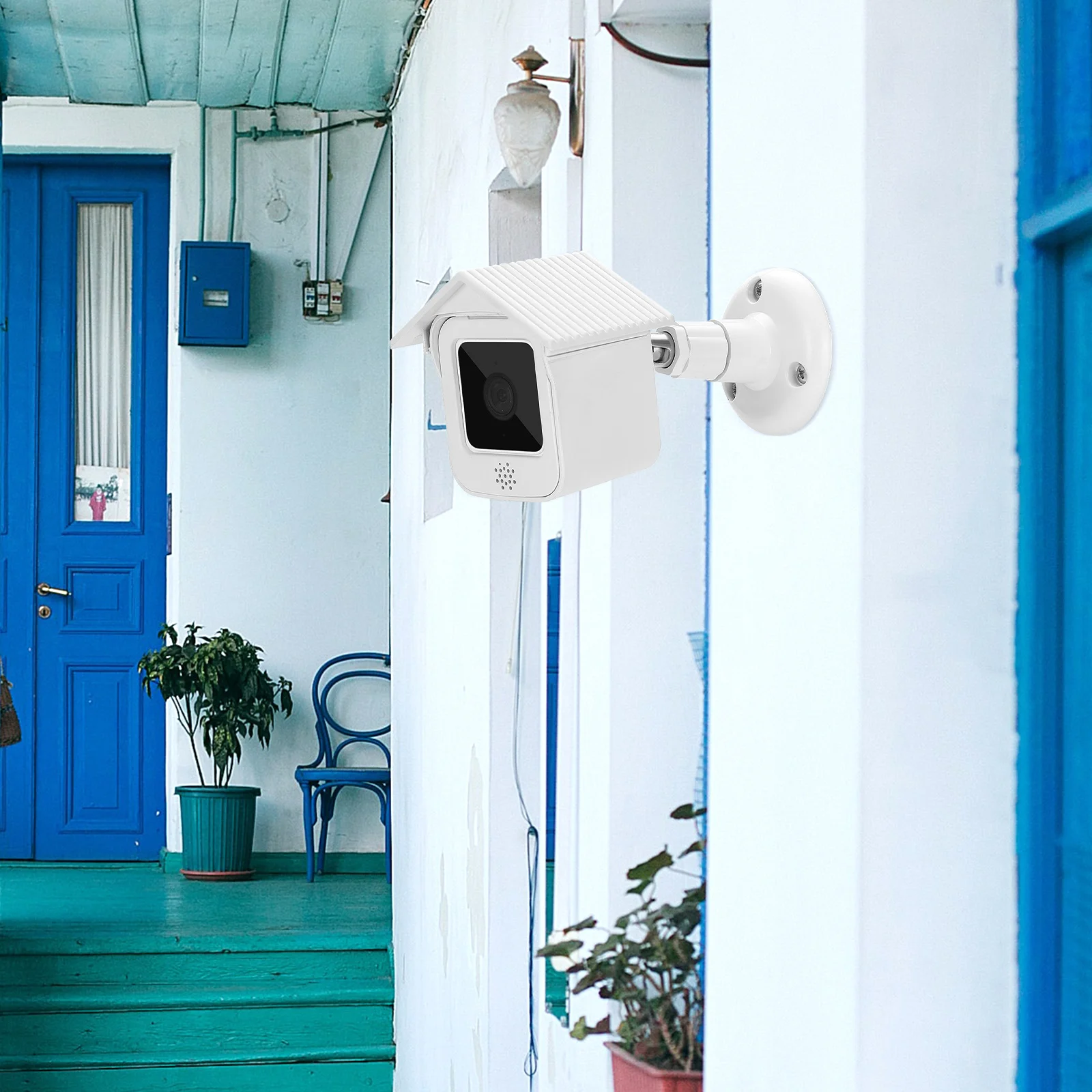 

Outdoor Camera Cover Waterproof Protective Case for Security Cameras Wall Mount ABS Plastic Sunshade Rain Protection