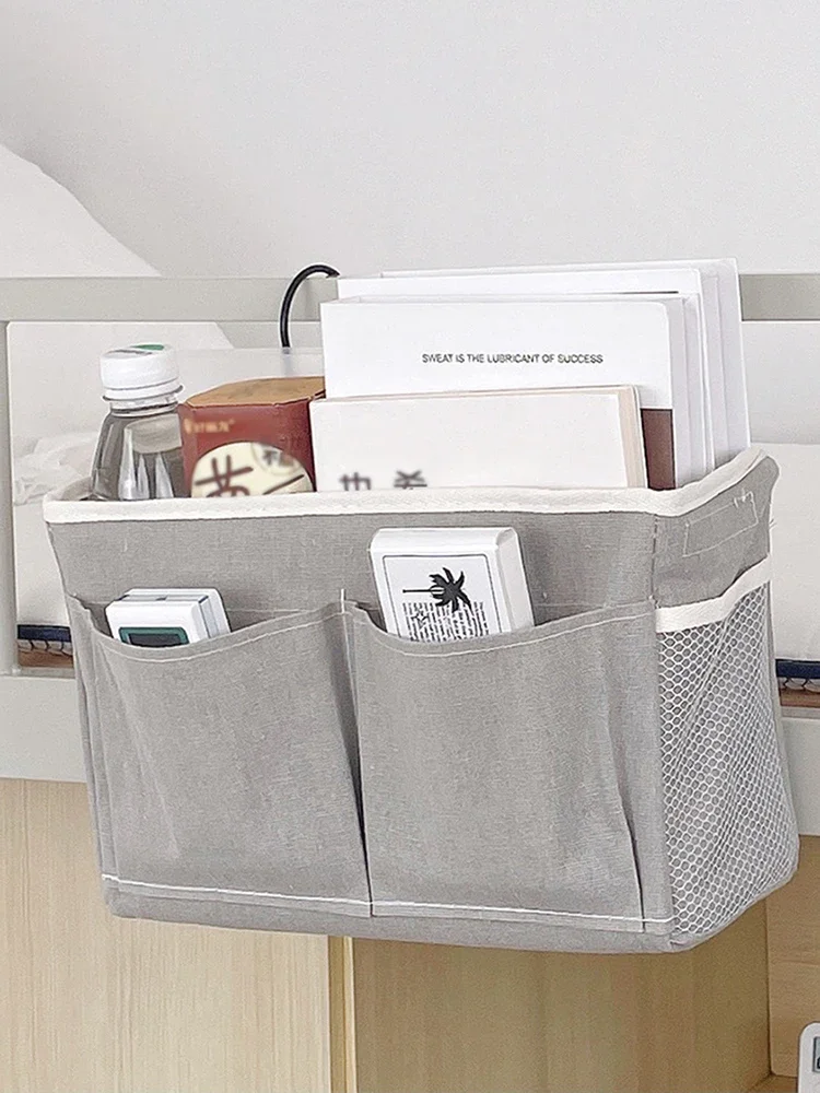 Bolsa de Armazenamento Suspensa para Cama de Dormitório, Organizador Multi-Bolsos para Beliche, Cesto Suspenso de Grande Capacidade para Estudantes Universitários