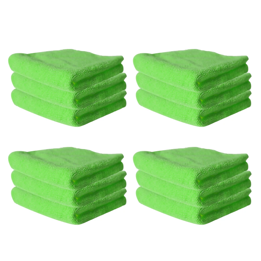 

Microfiber Cleaning Towels High NonStick Kitchen Window Door Car Wipe Easy Care Machine Washable Solid Color