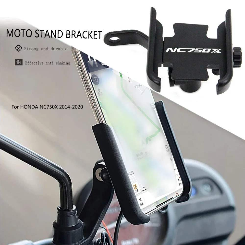 

For Honda NC750X NC750 X NC 750 X 2014-2022 Motorcycle Phone Holder Mirrors Handlebar GPS Stand Bracket Motorcycle Accessories