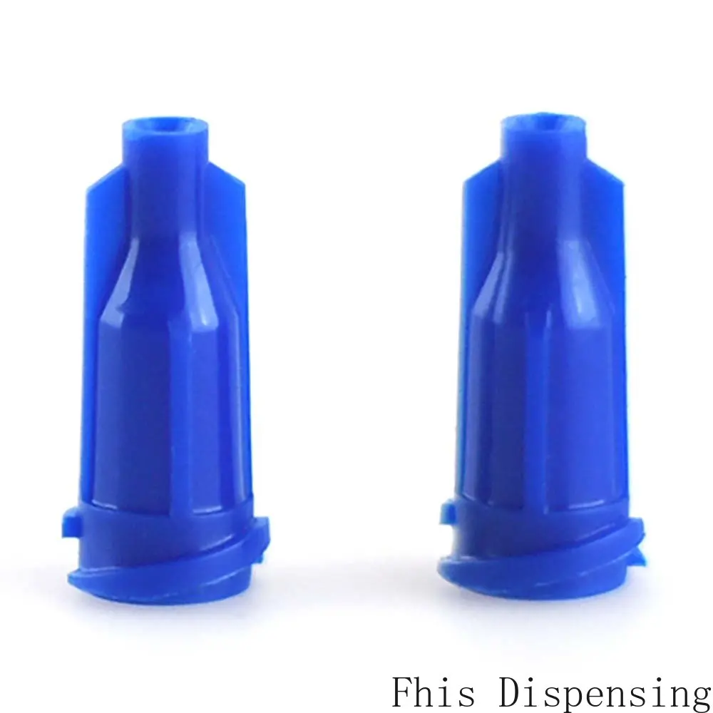 

Pack of 1000 Glue Dispensing Syringe Tip Blue Cap Luer Lock