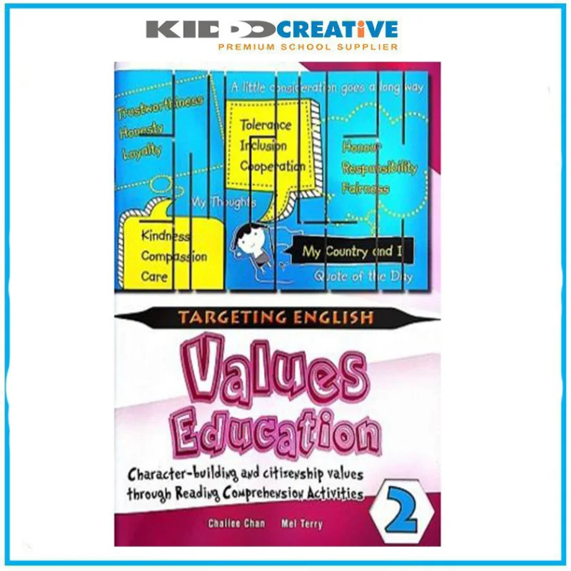 Objetivo de valores en inglés Educación a través del libro de comprensión 2 Kara Munn Leone Stumbaum Star Publishing 9789814431590 Libro
