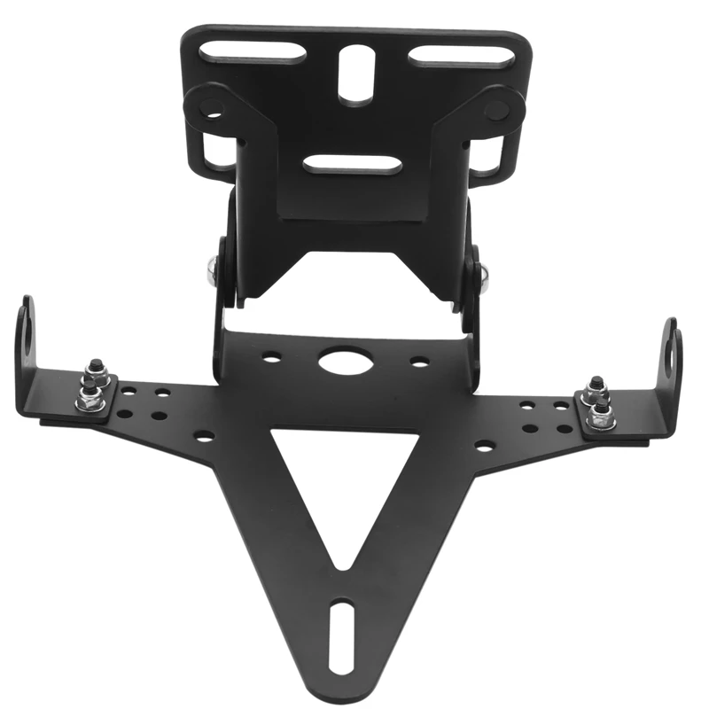 2X Motorcycle Adjustable Angle License Number Plate Frame Holder Bracket For Yamaha Yzf R1 R3 R6 R15 R25 Fz6 Mt-07 Mt 07