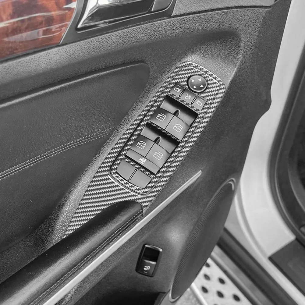 

Накладка на панель переключателя подъема окна для Mercedes Benz M Class W164 2006-2011, углеродное волокно