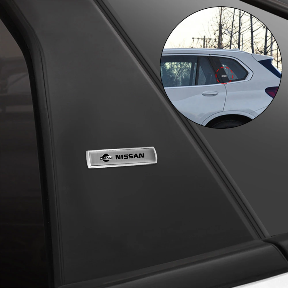 3D Aluminum Car Trunk Body Sticker Auto Emblem Exterior Decals Accessories For Nissan Nismo Tiida Teana GTR Juke Versa Almera