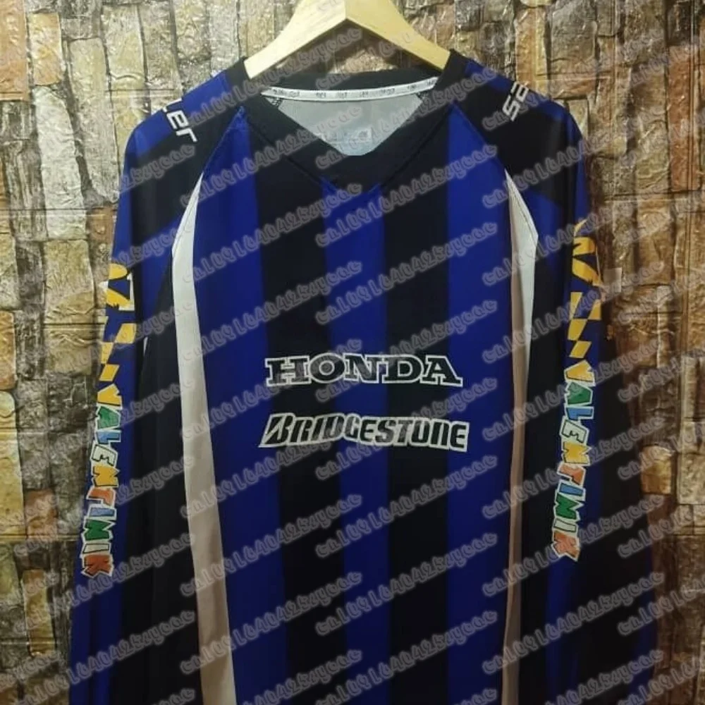 

25 Long Sleeved Honda Riding T-shirt Tops For Men And Women Off road style 3D Printing Motociclista Biker Deportiva Quick Drying