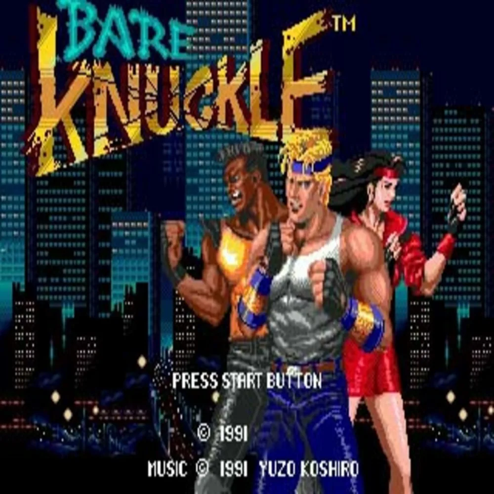 Bare Knuckle 16bit MD Game Card For Sega Mega Drive For Genesis