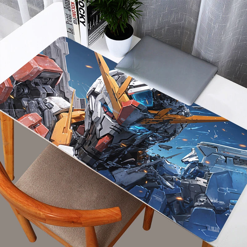 Mouse pads gundam kawaii mouse pad anime bonito menina gabinete gamer computador mesa tapete teclado acessórios de jogos mousepad