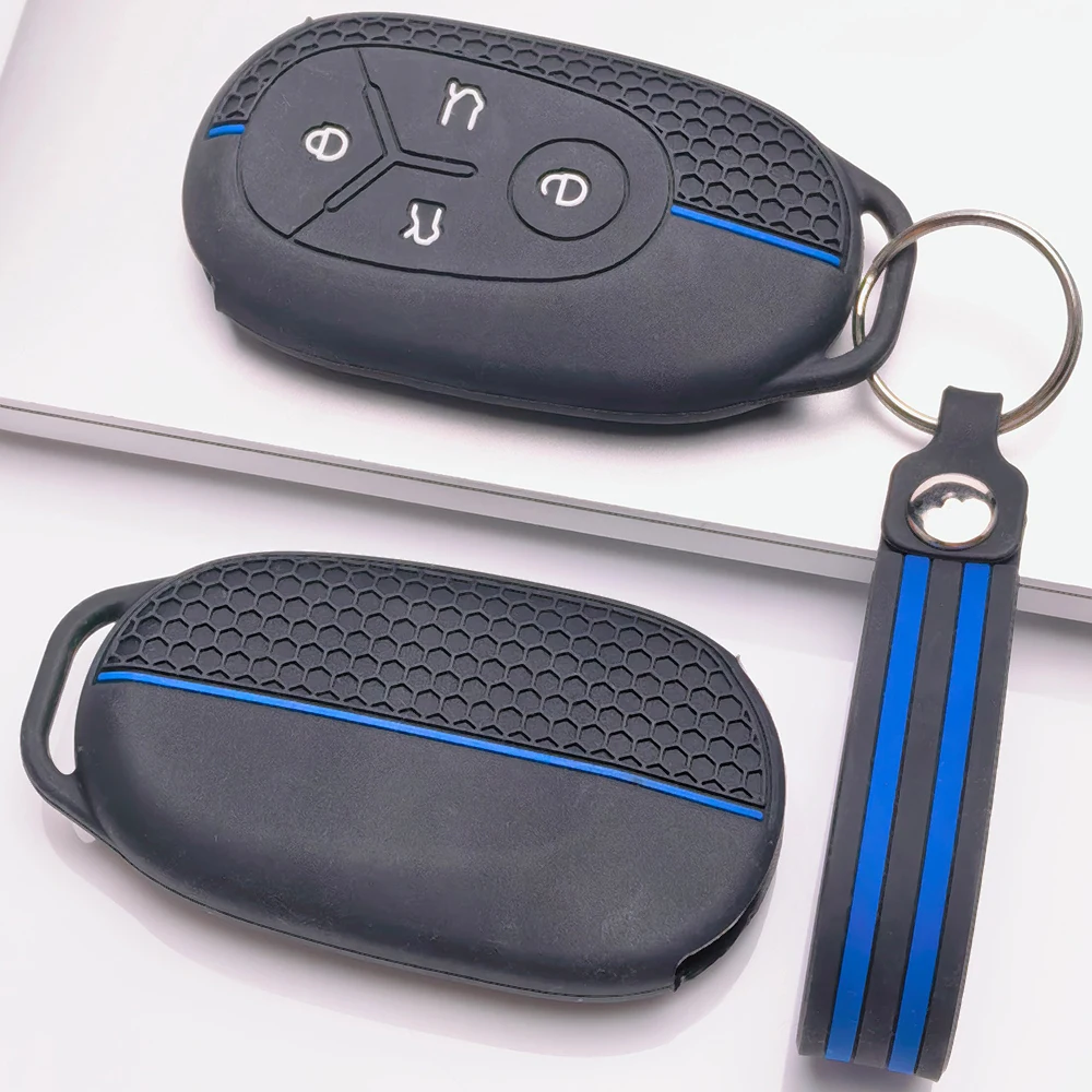 Key Cover for Geely Emgrand Boyue Binyue Coolray Atlas Azkarra Tugella Xingyue Jiaji Okavango Geometry Honeycomb Texture