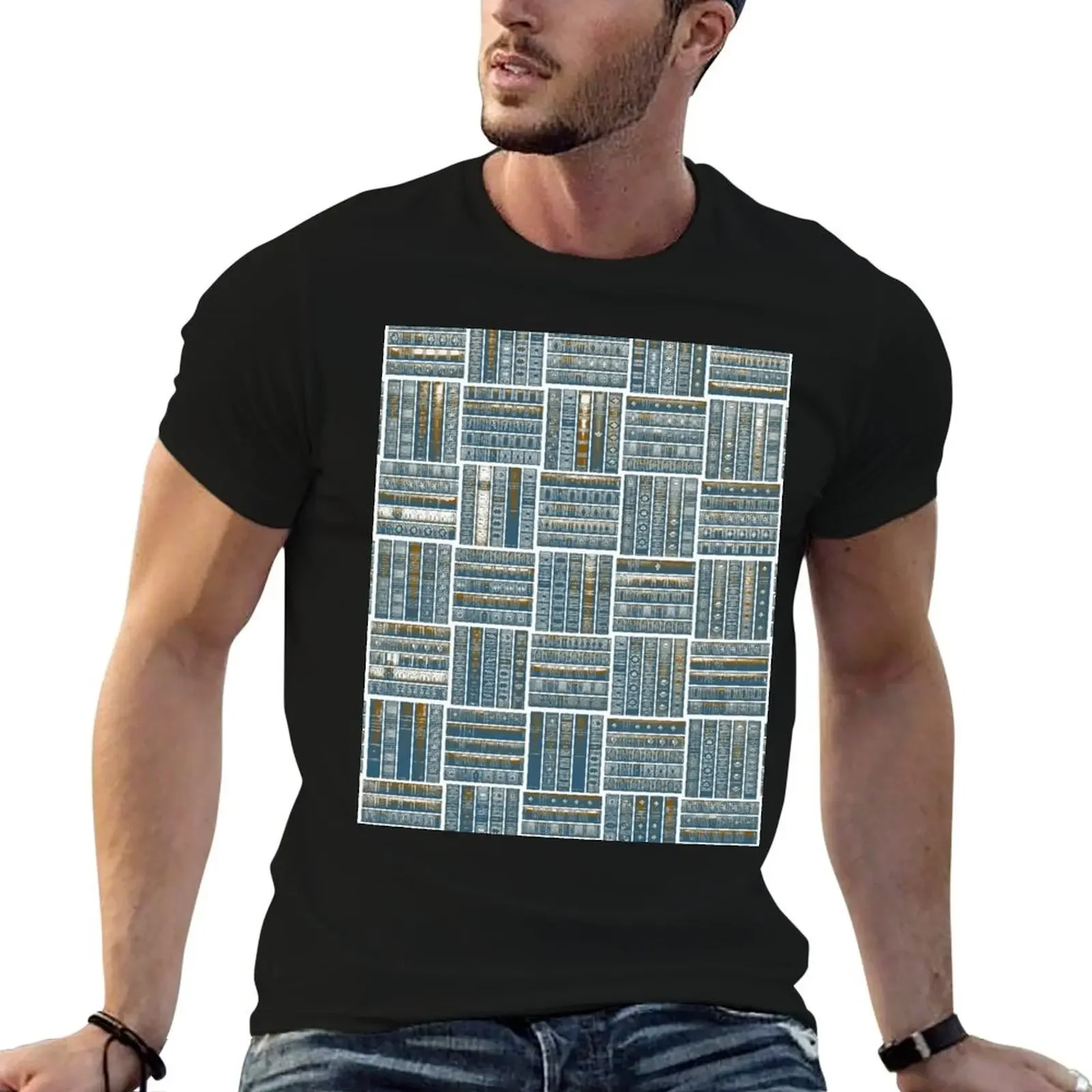 

The Bookish Checkerboard T-Shirt oversized plain summer clothes mens funny t shirts