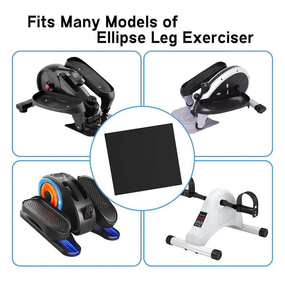 حصيرة آلة تمرين الساق القطع الناقص A71P، حصيرة تمرين غير قابلة للانزلاق لحاضية تحت المكتب، تمرين دواسة القدم الكهربائية للجلوس