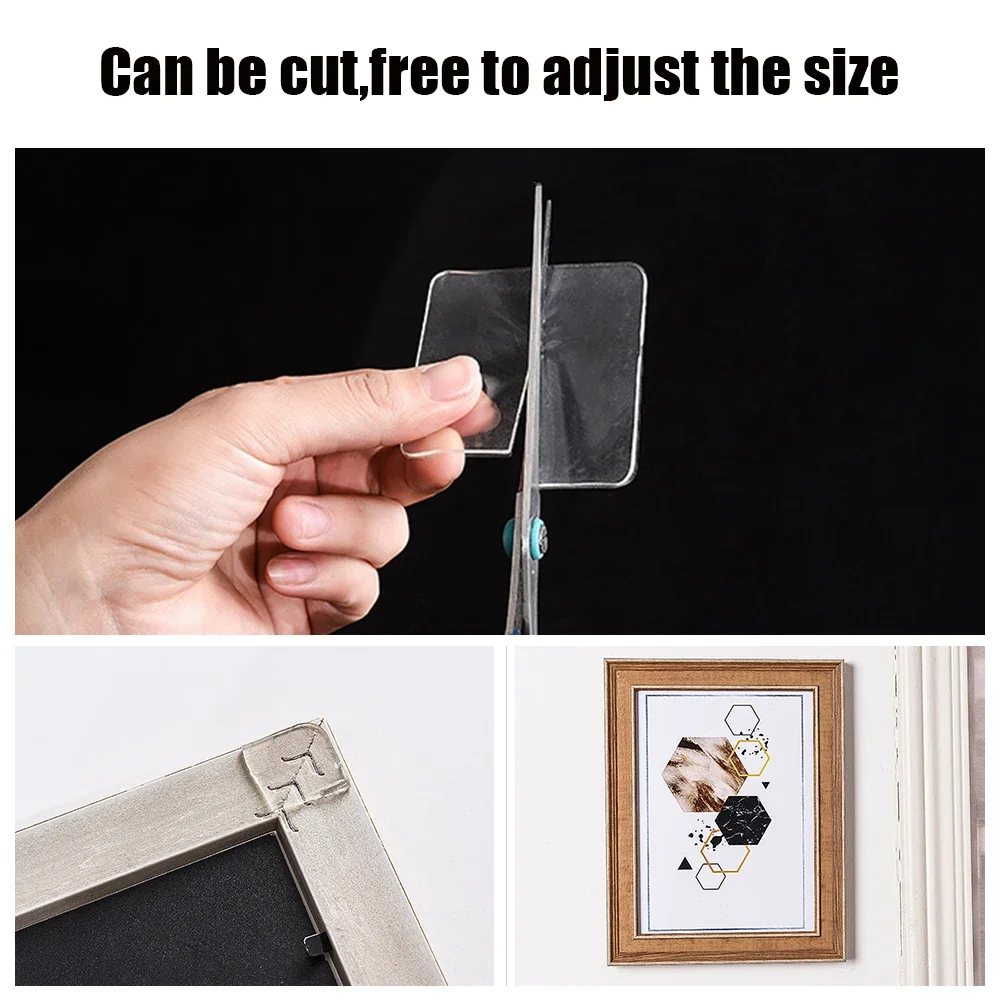 1/5/10/40PCS Double Sided Adhesive Tapes Pads Walls Hanging Nano Waterproof Stickers Reusable Household Products Adhesives