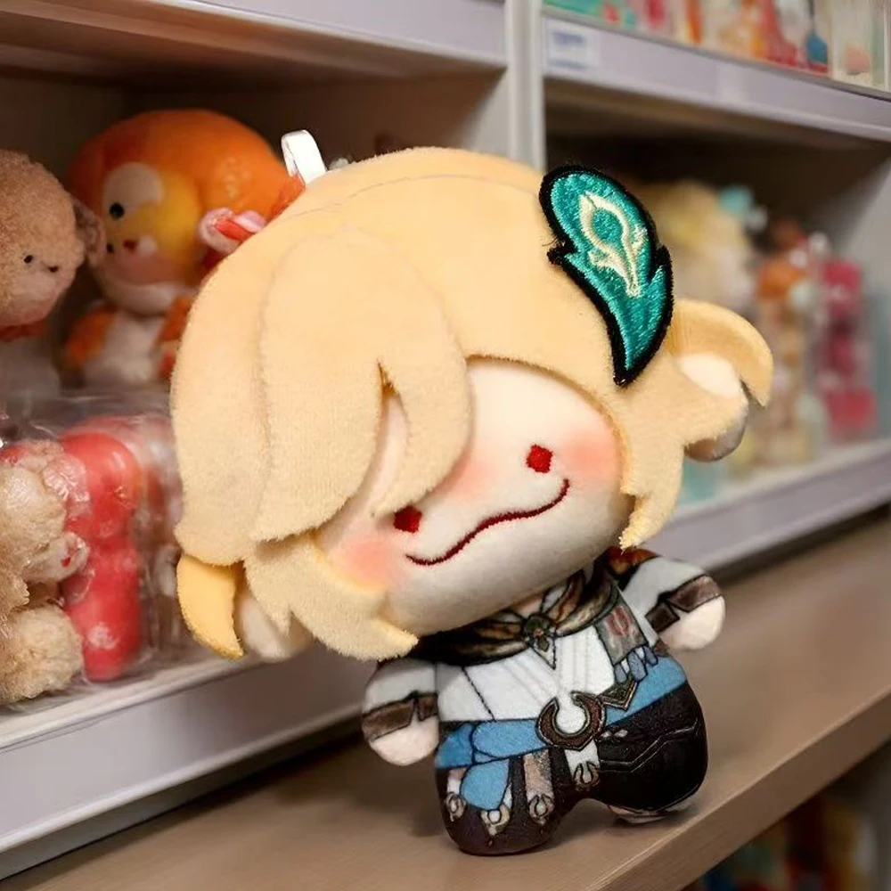 Latest 10cm Cosplay Genshin Impact Character Kaveh Cartoon Plush Toys Keychain Funny Kawaii Anime Game Plushie Doll Bag Pendant