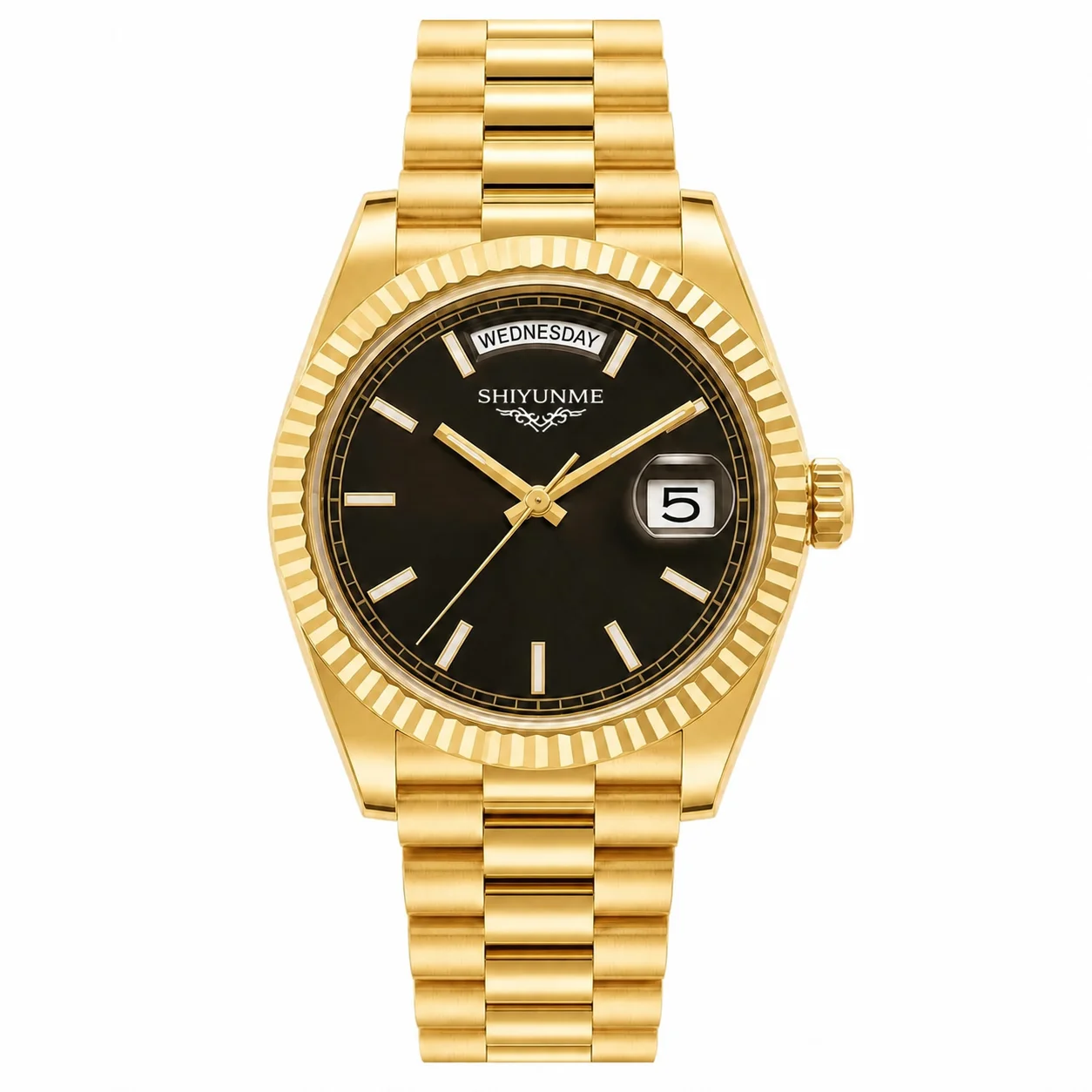 40MM 904L Stainless Steel Automatic Mechanical Calendar Men's Watch, Full-Featured, World Time