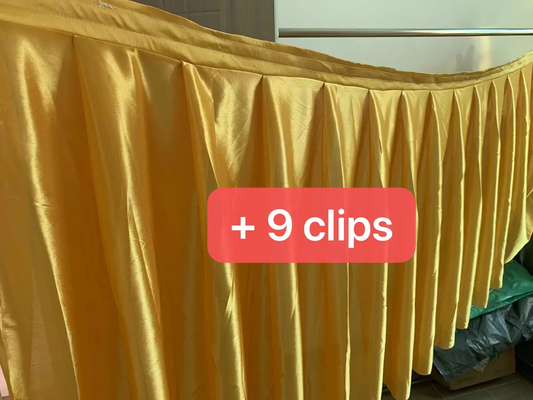 

Ice Silk Fabric Table Skirts Wedding Table Skirt for Tablecloth Table Cover Wedding Stage White Ice Silk Table Skirting Decor