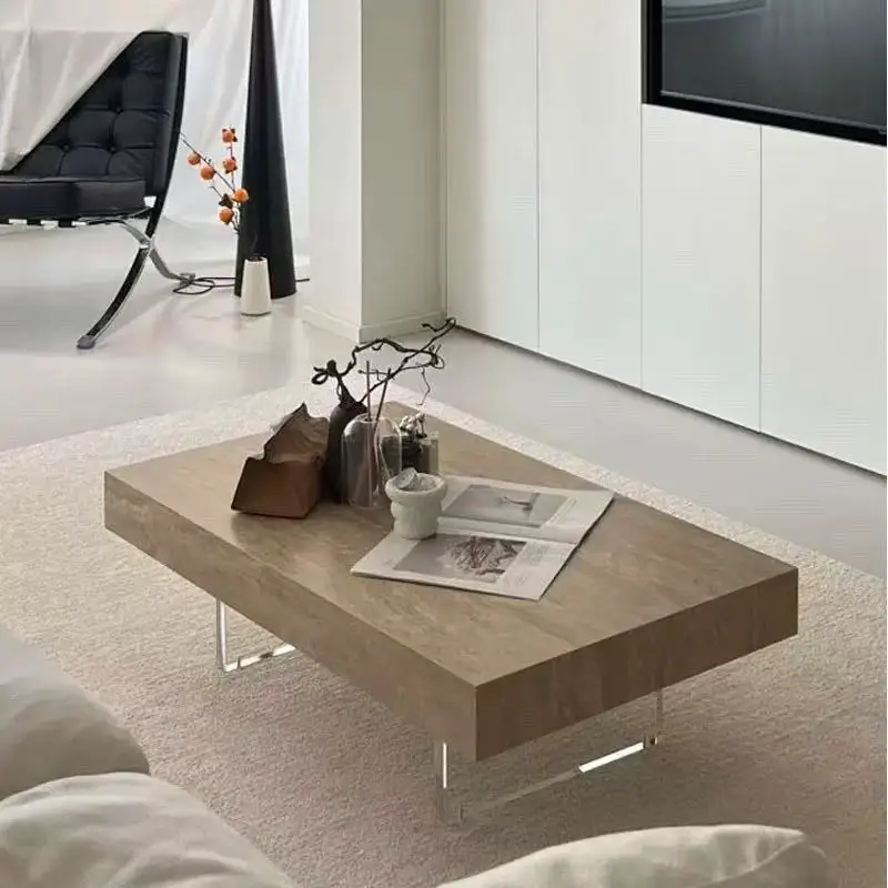 Top acrylic leg coffee table living room coffee table