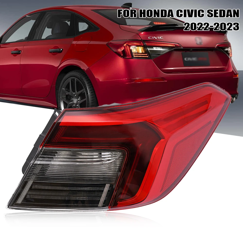 

Левая/правая боковая задняя фара для Honda Civic Sedan 11TH 2022-2023, задняя фонарь тормоза с