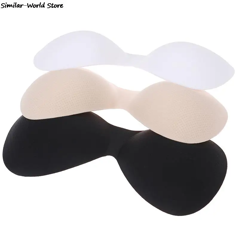 1 Pair Body-fitted Design Women Swimsuit Pad Insert Breast Bra Enhancer Push Up Bikini Padded Inserts Chest Invisible Pad