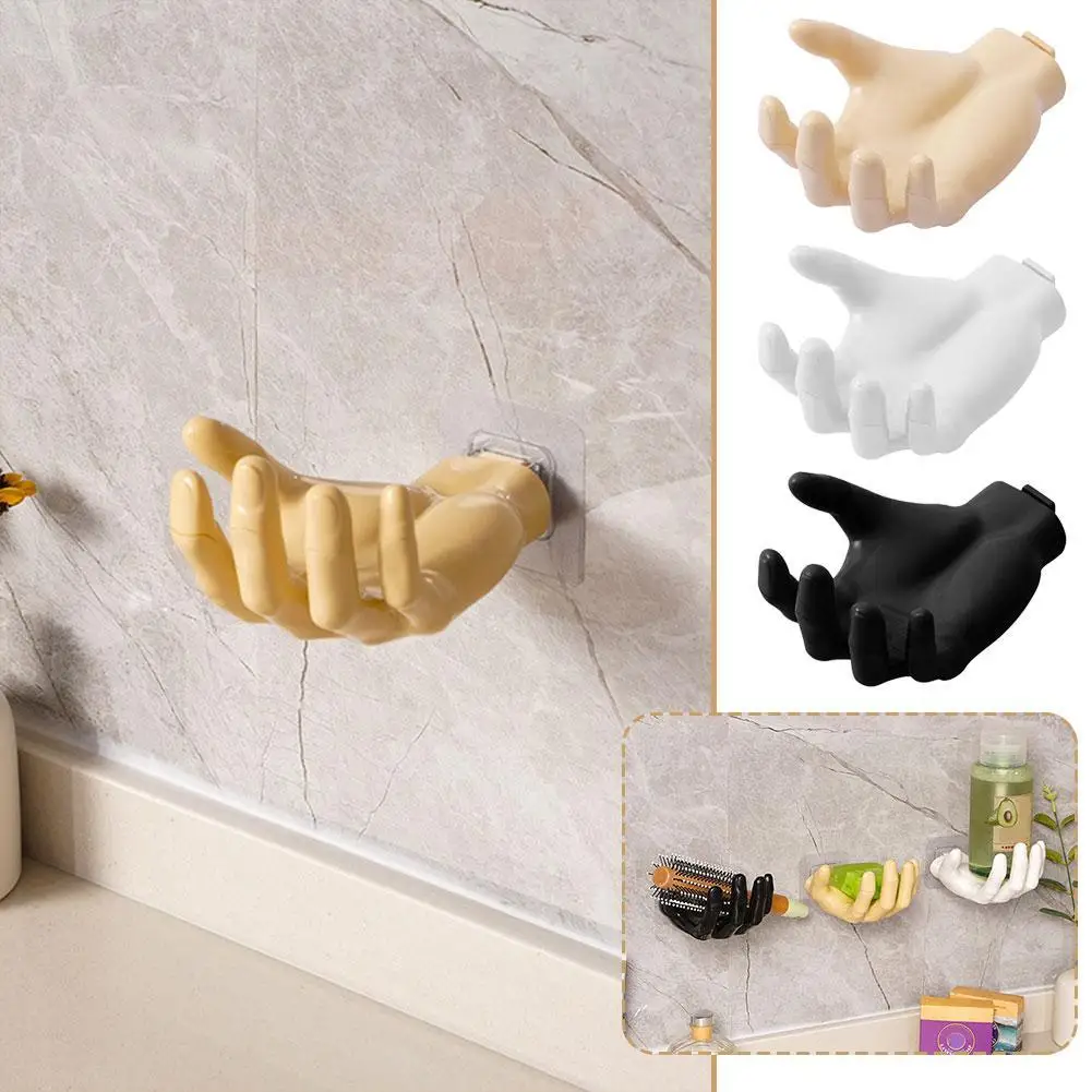 Funny Up Hook Soap Holder Finger Hand Shape Design Bathroom Hooks Display Wall Storage Hanger Decor Rack L5o7