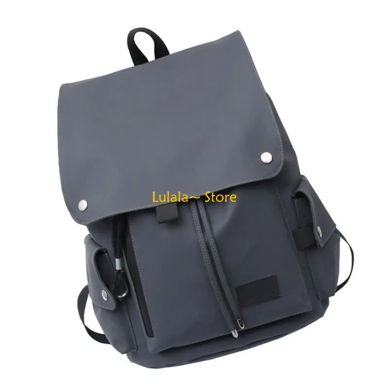 

Y4QA Multifunctional Large Capacity Backpack Water Resistant PU Leather Shoulder Bag