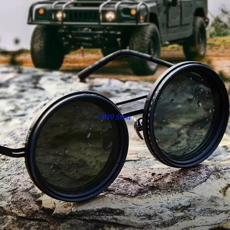 

F3MF Polarized Sunglasses With Adjustable ND Filter Lenses For Fishing Hiking Outdoor Activity AntiUltraviolet Lens Eyewears