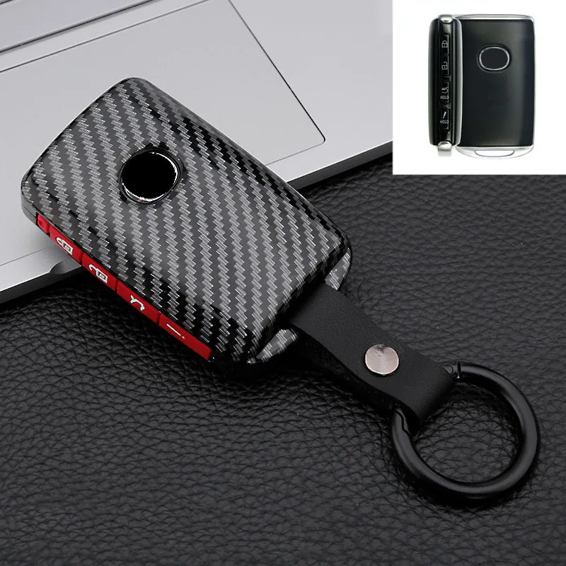 Carbon Fiber+Silicone Car Key Cover Case For Mazda 3 Alexa CX-30 CX30 CX5 CX 5 CX-5 CX8 CX9 CX4 2019 2020 Keychain Accessories