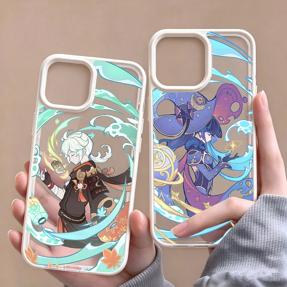 Hot Game Genshin Impact Advanced Acrylic Clear Phone Case for IPhone 18 17 Air 16 E 15 14 13 12 11 Pro Max Plus Simple Cover