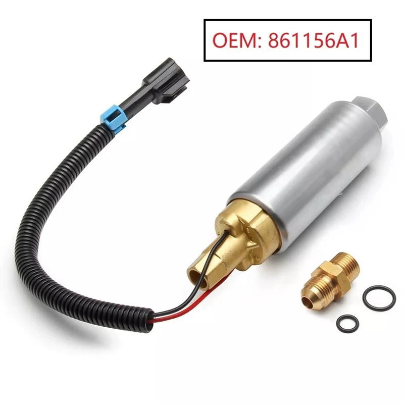 2 X Electric Fuel Pumps For Mercruiser EFI MPI V8 V6 305 350 454 502 861156A1, 861155A3 861156A2 126511216 PH500M014 Replacement