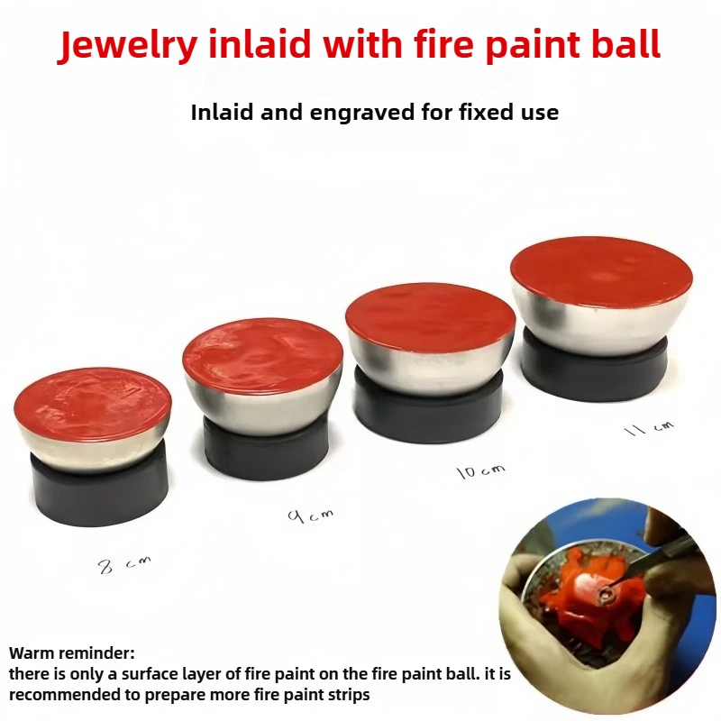 8–11 cm Mikropflaster-Wachs-Dichtungskugeln aus Edelstahl – Schmuck-Einstellwerkzeug für Steinfassung, Halbkugel-Gravur und Wachsstift-Befestigung