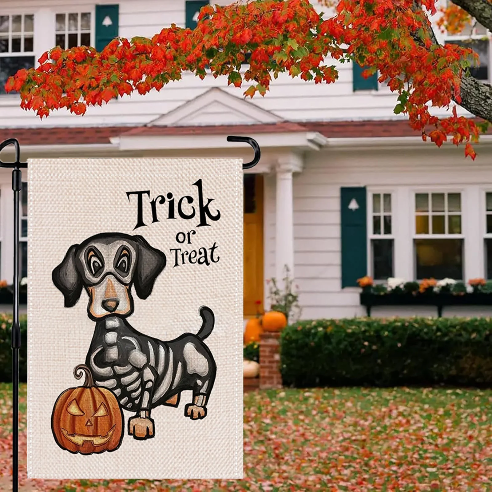 Happy Halloween Garden Flags Weather-resistant Double Sided Printing Garden Flags Suitable For Kids Friend Family Neighbors Gift