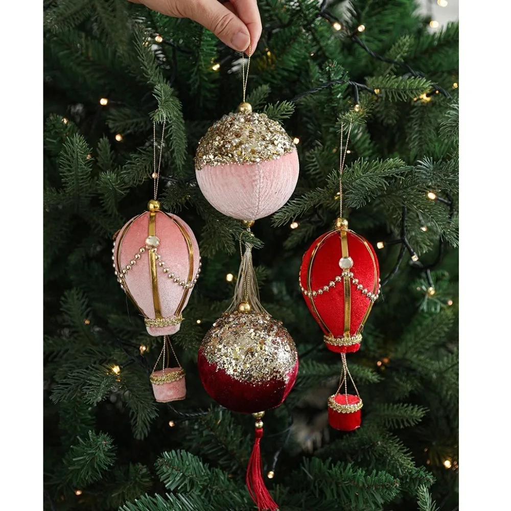 

New Creative Christmas Lantern Pendants Balloon New Year Xmas Tree Ornaments Gifts Christmas Decorations