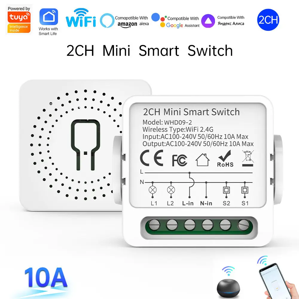 Multi channel access, zero fire modification, remote APP voice control, Tuyawifi/zigbee bidirectional switch