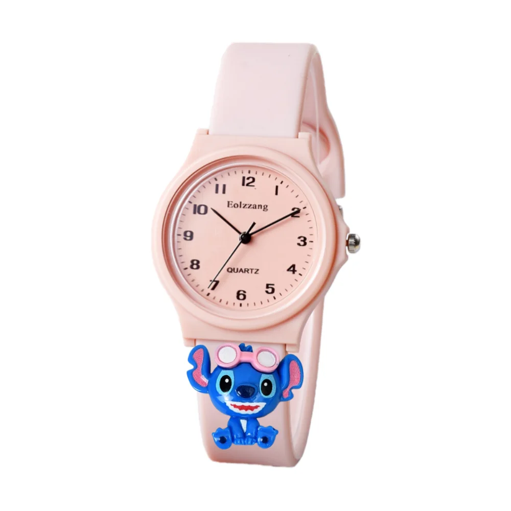 アニメウォッチかわいいリロ & スティッチ男の子女の子腕時計子供ミニマリストかわいい子供漫画腕時計ギフト子供のための女の子時計