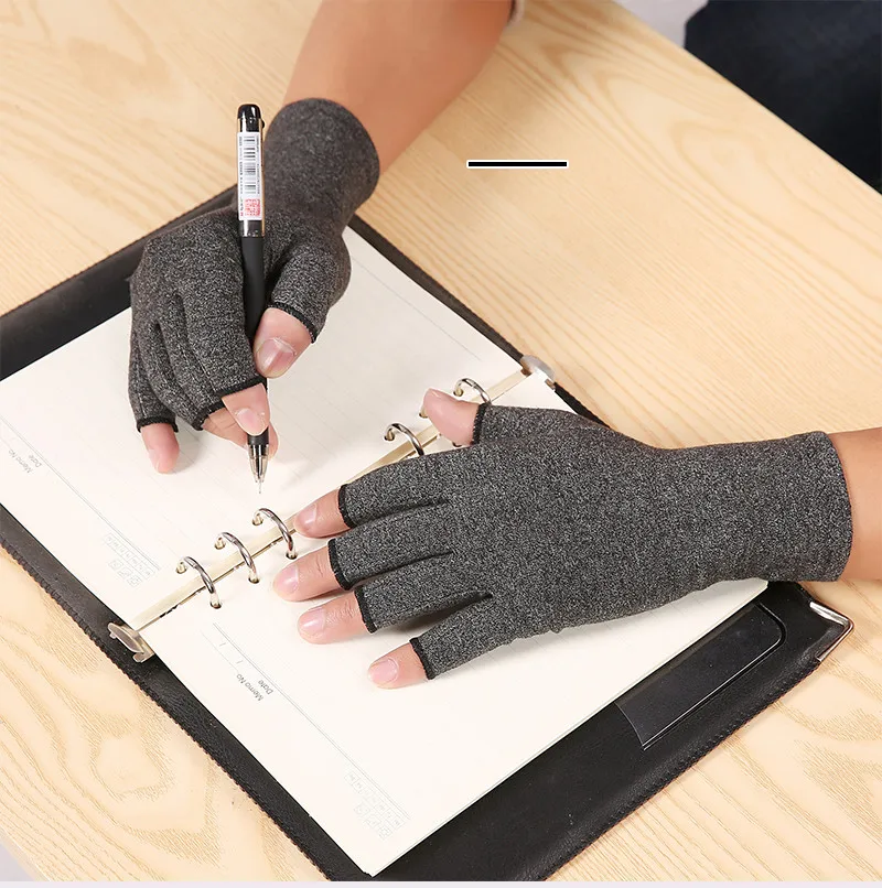 Kompressionshandschuhe für Arthritis, Baumwolle, Gelenkschmerzen-Linderung, Handgelenkstütze, Handbandage für Frauen und Männer, Therapie-Handgelenkband, Kompressionshandschuhe – Detail 2