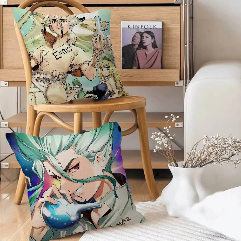 

D-Dr Stone Pillow Case Removable Washable Cushion Cover – All-Season Soft Linen