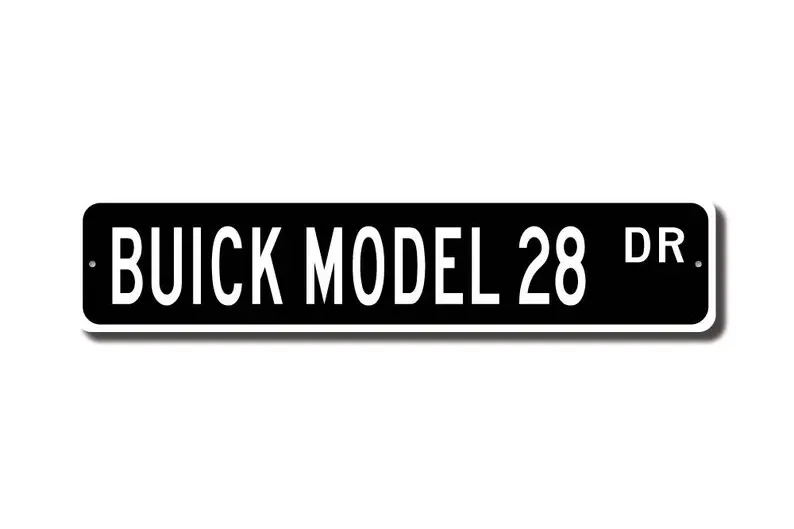 Model 28 Buick, Buick Model 28 sign, Buick Model 28 owner gift, vintage car collector, Buick lover, Custom Street Sign, Quality