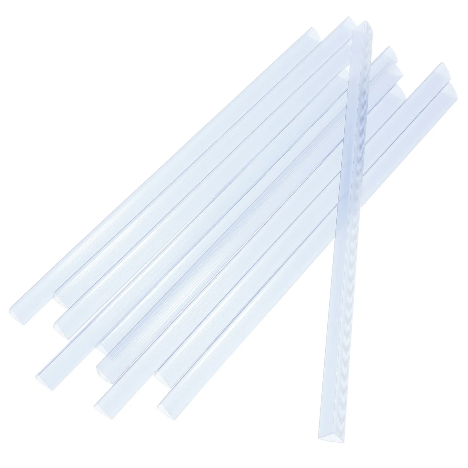 

20Pcs Transparent Slide Binders Plastic Binding Bars for A4 Documents Invoices Planners Easy One-Hand Pull Clip Organizer