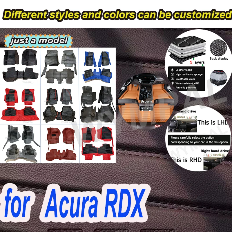 

Роскошные автомобильные коврики для Acura RDX 2018 2017 2016 2015 2014 2013 2012 2011 2010, аксессуары для салона автомобиля