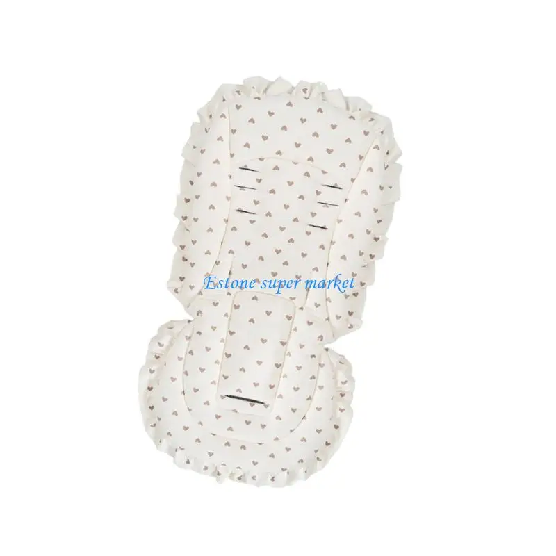 090B بساط مقعد لعربات الأطفال قابل للغسل في الغسالة، مصنوع من القطن والبوليستر المسامي