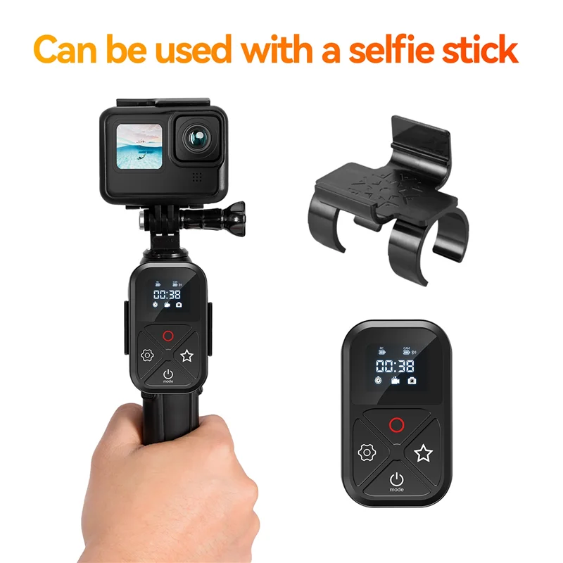 

TELESIN T10 80M Bluetooth-пульт дистанционного управления для GoPro Hero 11 10 9 8 Max для смартфона, экшн-камеры, беспроводные аксессуары для пульта дистанционного управления