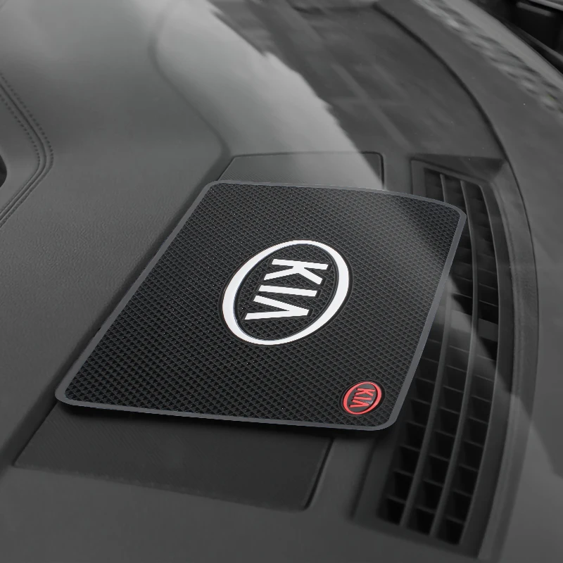 Polymères coordonnants en PVC pour voiture, planche Prada, coussin collant antidérapant, accessoires intérieurs pour Kia Rio, Ceed, Sportage,