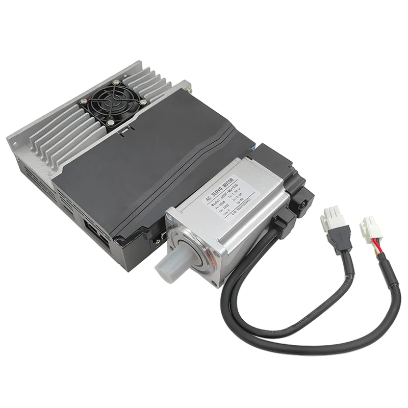 KS 400W 600W 1.27N 1.9N AC220V Servo Motor Kit With Magnetic 17bit Absolute Encoder + Servo Driver For CNC Engraver