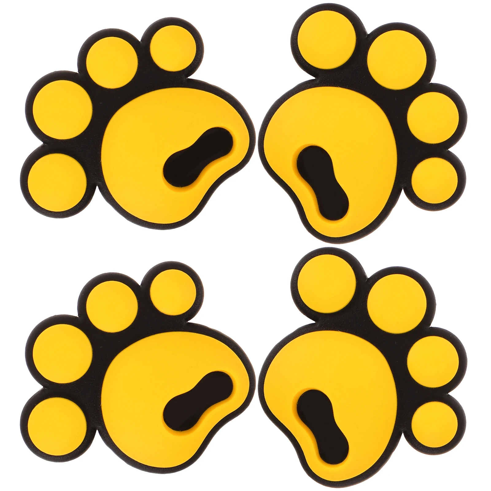

4pcs Anti-slip Stickers Snowboarding Non-slip Pad Skiing Accessories Crash Decal White Paw Prints Snowflake Sticker
